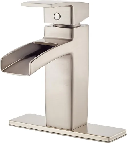 Vista 4 de Pfister Kenzo Llave para baño, sin plomo, de 4 pulgadas, centrada., LG42-DF0K