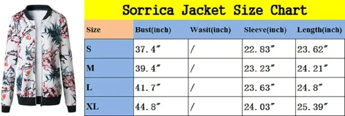 Vista 5 de Chaqueta corta con cremallera y estampado floral para mujer