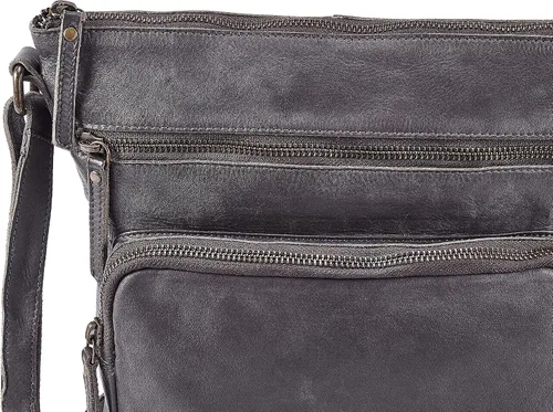 Vista 5 de Bolsos cruzados de cuero genuino y carteras para mujeres, bolsos de hombro cruzados hechos a mano, elegantes y modernos