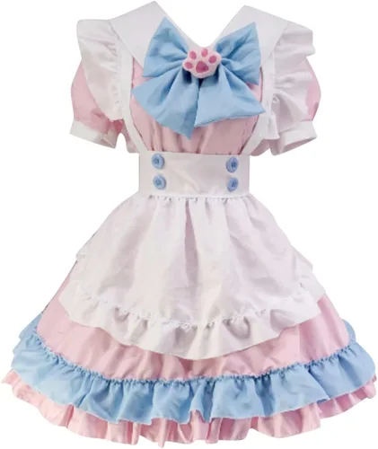 Vista 2 de Disfraz de sirvienta japonesa para mujer, diseño de moker, delantal francés