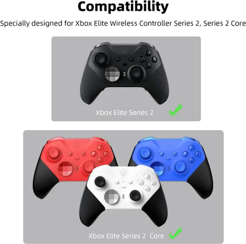 Vista 5 de AreMe Estación De Carga Dock Para Xbox Elite Controlador Inalámbrico Serie 2, Serie 2 Core - Blanco