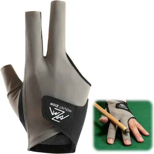 Vista 9 de Pool Glove for Left/Right Hand, 3 Finger Billiard Glove with Quick Dry Breathable Fabric, Professional Snooker Cue Sport Accessories, Enhanced Grip