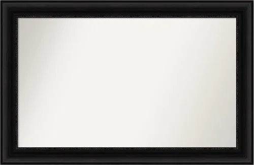 Vista 74 de Amanti Art Espejo personalizado, espejo de baño negro puente, espejo de pared o espejo de tocador de baño sobre el fregadero (26 x 26 pulgadas)