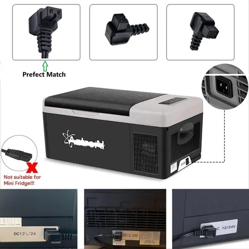 Vista 3 de Enchufe de pared para refrigerador de automóvil con certificación UL compatible con Anker SOLIX EverFrost 2 ARB BougeRV Euhomy BODEGA Wagan AstroAI