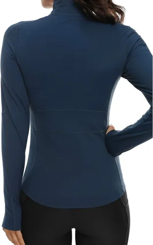 Vista 3 de VUTRU - Chaqueta de entrenamiento con cremallera completa para mujer, para hacer yoga o correr