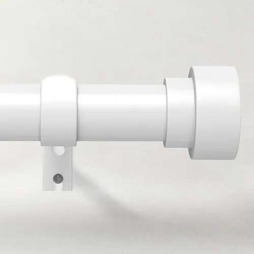 Vista 18 de Barras de cortina para ventanas de 28 a 48, barra de cortina larga ajustable de 1 pulgada para patio, barras de cortina con tapas de extremo Bronce