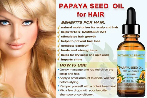 Vista 5 de Botanical Beauty Aceite portador de semillas de PAPAYA. Aceite portador prensado en frío 100% puro, natural, sin diluir, refinado. 0.5 Fl.oz.- 0.5