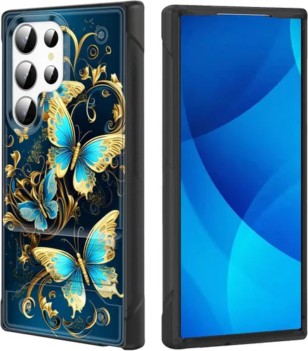 Vista 68 de Funda para Galaxy S25, de doble capa, resistente, a prueba de golpes, con soporte, funda protectora militar a prueba de caídas para Samsung Galaxy