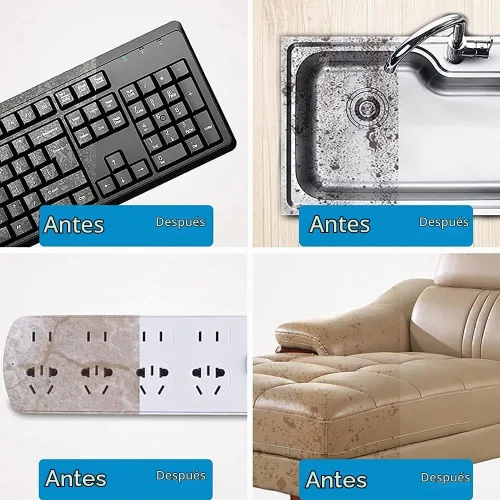 Vista 3 de Esponja de melamina, paquete de 100 esponjas mágicas, almohadillas de limpieza de espuma, esponja multifuncional para limpieza del hogar