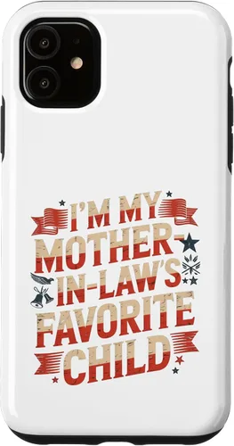 Vista 8 de Im My Mother n Law Favorite Child American Flag Funny Parent Case for iPhone 17