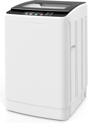 Vista 8 de Auertech Lavadora portátil, lavadora compacta totalmente automática de 0.9 pies cúbicos con bomba de drenaje, 10 programas, 3 niveles de agua, combo