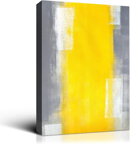 Vista 14 de Denzoer - Lienzo decorativo para pared, pintura abstracta, decoración de pared, pintura contemporánea con envoltura de galería, ilustraciones