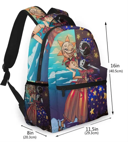 Vista 2 de Game Cartoon - Mochila de seguridad ligera e informal para estudiantes, estilo-15, talla única