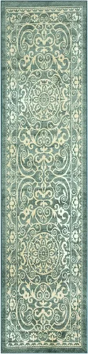 Vista 21 de Maples Rugs Pelham - Alfombra vintage para sala de estar y dormitorio [Hecha en EE.UU.]