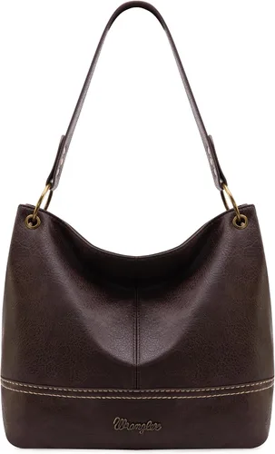 Vista 71 de Wrangler Hobo - Bolsas para mujer de cuero vegano con asa superior, bolsos de hombro y bolsos
