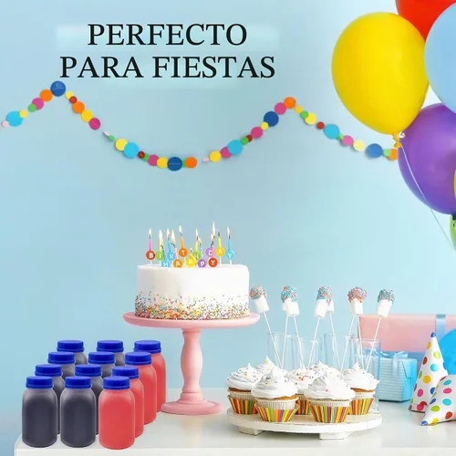 Vista 3 de Cornucopia Brands Paquete de 12 botellas de leche de plástico de 8 onzas, sin BPA, aptas para lavavajillas, multiuso para leche, jugo, batidos