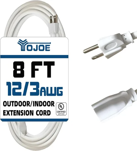 Vista 40 de YOJOE Extensión de cable para interiores y exteriores con extremo iluminado, cable resistente de 3 puntas 15A a prueba de inclemencias del tiempo
