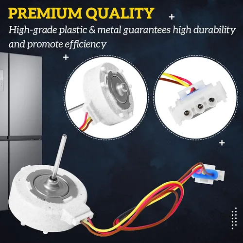 Vista 6 de Actualizado 809069201 809069206 Motor de ventilador de evaporador de refrigerador Compatible con Frigidaire, Kenmore, Electrolux, Reemplaza