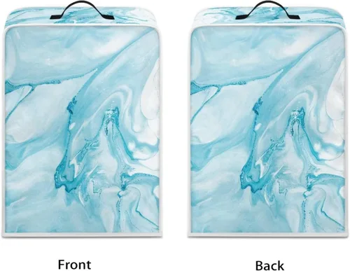 Vista 87 de Funda para cafetera, poliéster, azul, se adapta a la mayoría de máquinas de café estándar, protector resistente al polvo, huellas dactilares Playa