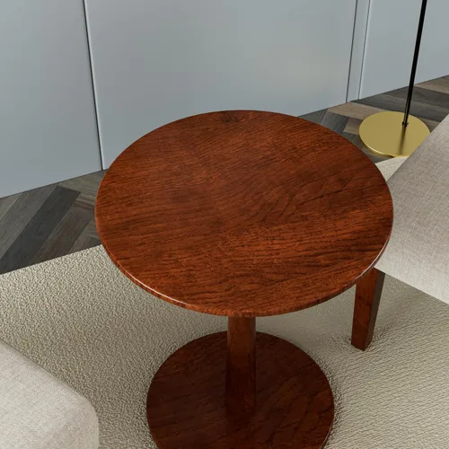 Vista 5 de Juego de 2 sillas decorativas con mesa a juego, sillas laterales tapizadas de lino de madera maciza para sala de estar, dormitorio, sala de espera