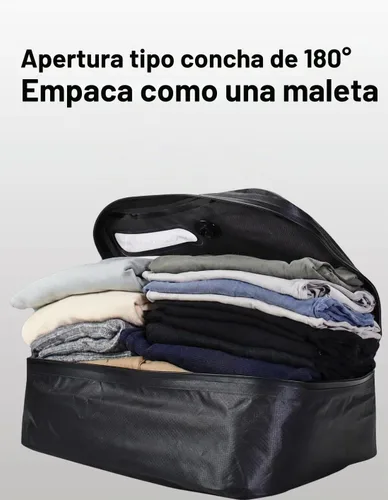Vista 6 de Bolsas de vacío para viajes con bomba inalámbrica, cremallera abierta de 180°, impermeable IP67, bolsas de compresión reutilizables que ahorran