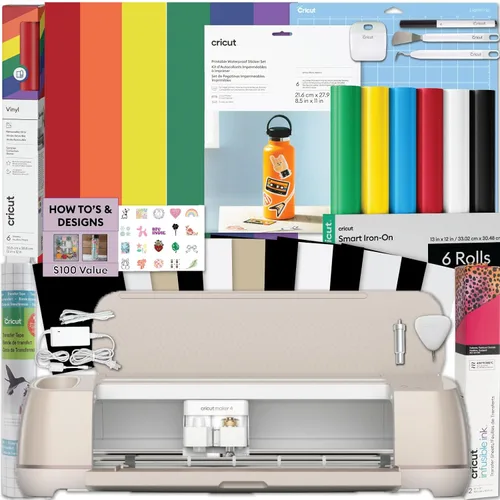 Vista 8 de Cricut Maker 4 - Paquete de fabricación de camisetas, máquina de corte con prensa térmica EasyPress SE, vinilo y kit de planchado para ropa Combo