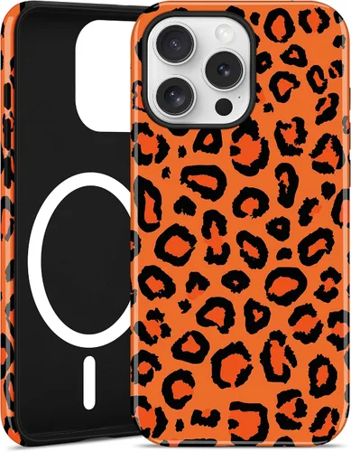 Vista 12 de Jusy Compatible con MagSafe Brown Tortoise Shell Print Phone Case para iPhone 7/8/SE, funda protectora magnética de lujo de TPU suave