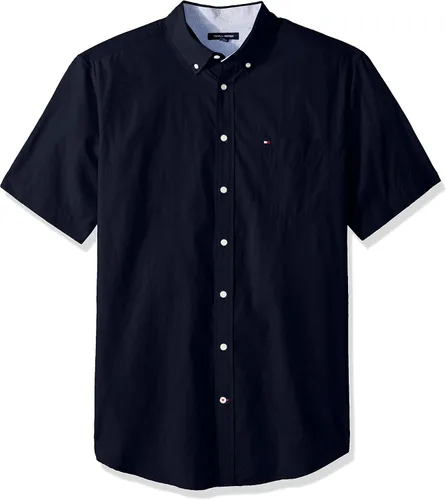 Vista 5 de Tommy Hilfiger Camisa casual de manga corta con botones para hombre en ajuste clásico