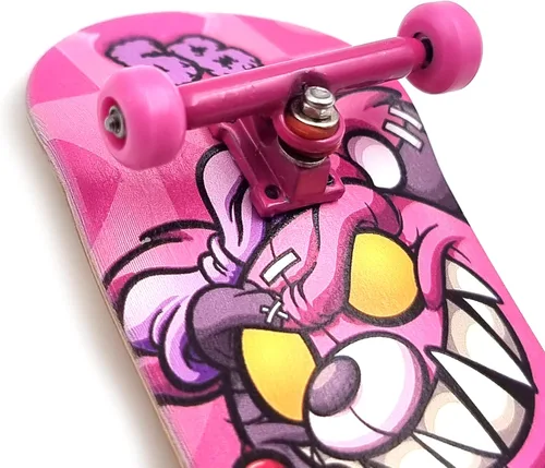Vista 4 de SPITBOARDS® Ruedas para diapasón, poliuretano CNC, juego de 4, rosa