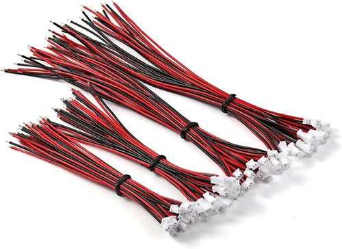 Vista 8 de Chanzon 30 pares JST1.0.984 in 2 Pin Micro conector conector UL1007 alambre Alambre de cobre estañado, 3.937 in extra largo, para PCB, drone, tira