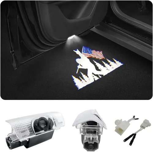 Vista 7 de 2 PCS Luces LED con Logo para Puerta de Auto Compatibles con 4Runner 2010-presente Proyector de Cortesía Luz de Bienvenida Láser Lámpara de Charco