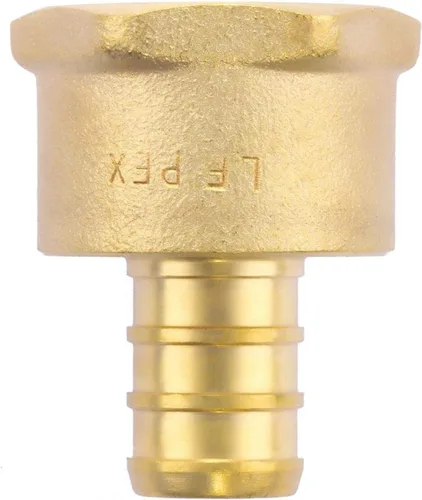Vista 4 de Litorange Latón sin plomo 1/2" x 1/2" NPT paquete de 4 adaptadores PEX hembra y macho roscados para engarzado