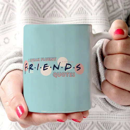 Vista 136 de Trend Setters Friends the Television Show – 25 años – Mercancía oficial – Taza de café o té de cerámica blanca de 11 onzas – perfecta para regalar