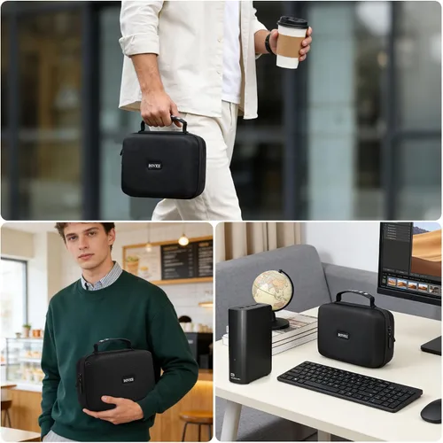 Vista 7 de BOVKE - Funda para disco duro externo Western Digital Elements/My Book Negro