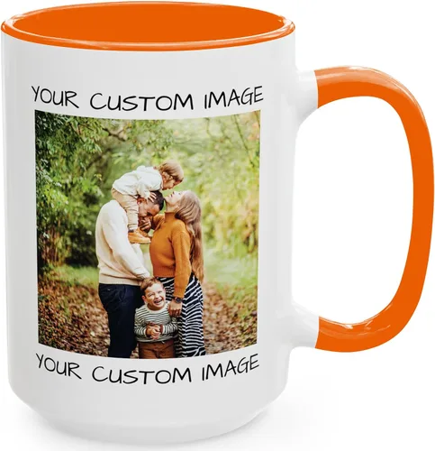 Vista 12 de Tazas de Navidad personalizadas: taza de café festiva con foto personalizada y nombre, taza de café y cacao caliente de cerámica de 11 a 15 onzas