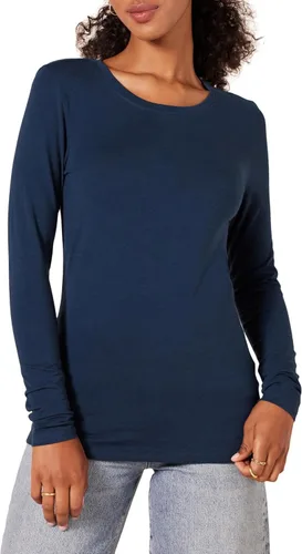 Vista 13 de Amazon Essentials Camiseta de manga larga y cuello redondo para mujer (disponible en tallas extragrandes)