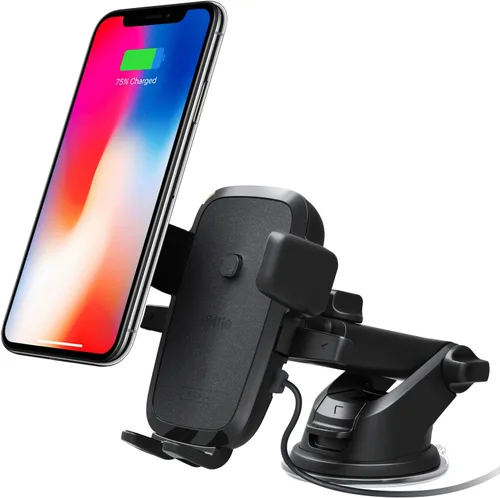 Vista 9 de iOttie Cargador de coche Easy One Touch inalámbrico 2 Qi carga ranura para CD + salida de aire Combo soporte de teléfono para iPhone, Samsung