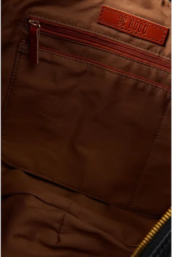 Vista 3 de HOBO Bolso de mano elegido para mujer, detalles de borla de cuero con correa única, hermoso e informal bolso de transporte