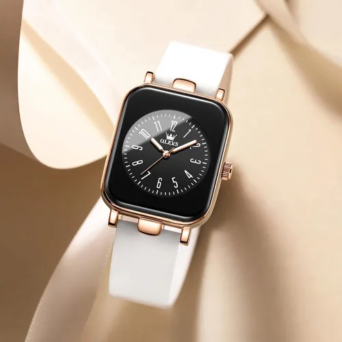 Vista 5 de OLEVS Reloj para mujer, relojes de moda casuales, delicados, elegantes y delicados