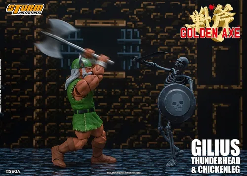 Vista 9 de Storm Collectibles Storm COLL Hacha dorada GILIUS Thunderhead & Chicken L 1/12 AF