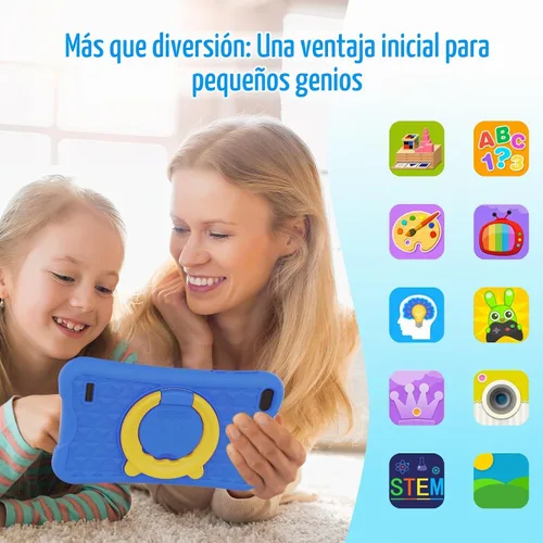 Vista 2 de DigiLand - Tablet para niños de 7 pulgadas, Android 13 GO Learning Tablet para niños de 2 a 12 años, tableta para niños pequeños, 4 GB de RAM