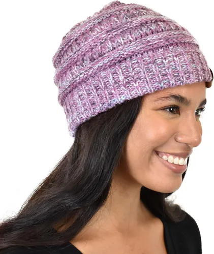 Vista 293 de C.C Trendy Warm Chunky Soft Stretch Cable Knit Beanie