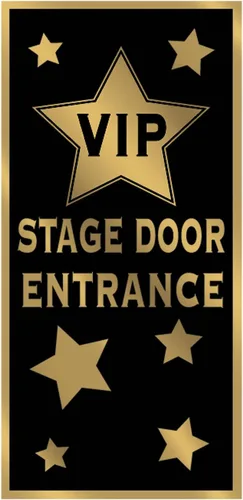 Vista 2 de Beistle Cubierta de entrada de puerta de escenario VIP de plástico y decoraciones de fondo de pared de paparazzi