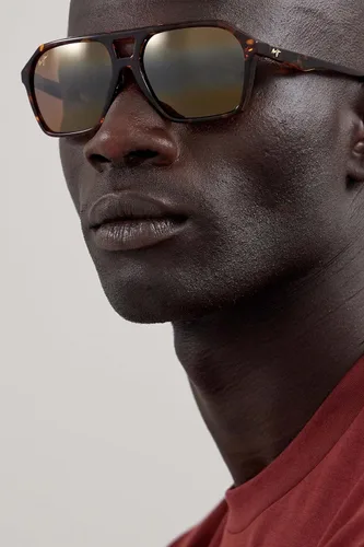 Vista 15 de Maui Jim Gafas de sol polarizadas estilo aviador para hombre