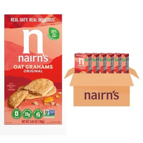 Vista 12 de Nairn's Galletas de desayuno de arándanos y frambuesas sin gluten, 5.64 onzas, aperitivo perfecto para llevar, saludable, sabroso, alto en fibra