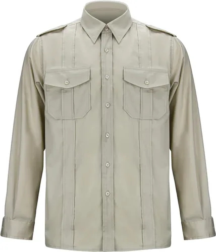 Vista 5 de Camisa de aventura para hombre Jones Jr., camisa de los Raiders Safari disfraz Dr. Henry Tops con bolsillos Halloween Cosplay traje