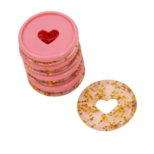 Vista 14 de Craftelier - Anillos de Disco M Metálicos con Corte de Troquel en Forma de Corazón para Encuadernación de Scrapbooking para Planners, Agendas