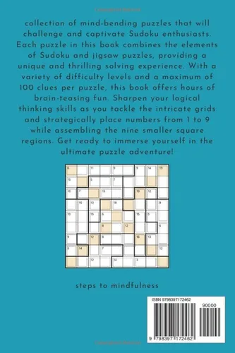 Vista 2 de 200 X Killer Sudoku X Jigsaw Killer Sudoku with solutions