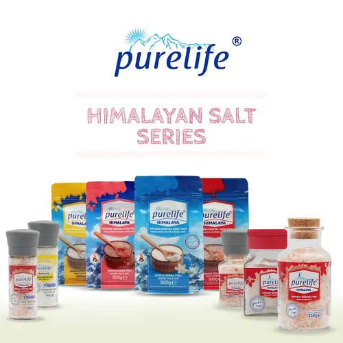 Vista 9 de Purelife Sal del Himalaya rosa yodada fina natural certificada Kosher – Sal sin refinar 1.1 libras y sal del Himalaya Purelife blanca gruesa Kosher