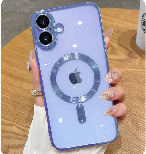 Vista 49 de Funda magnética para iPhone 12 Pro Max transparente compatible con MagSafe Funda protectora de lente de cámara integrada para iPhone 12 Pro Max